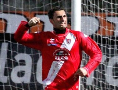 <b>A BERSAGLIO</b> Gaetano Caridi ha siglato il gol del 2-2   