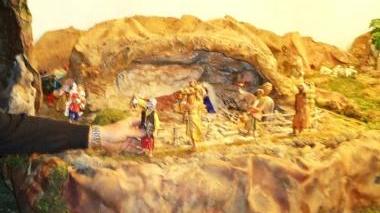 Il presepe realizzato dall’artigiano fucecchiese
