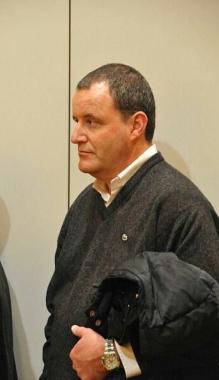 Gabriele Giuliani e sopra i giocatori della Lucchese scoraggiati (foto Gazzetta Lucchese) 