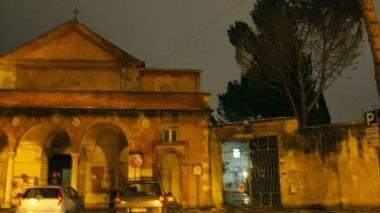 L’ingresso del convento di Santa Croce
