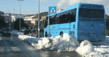 Neve sulle strade di Castelnuovo 