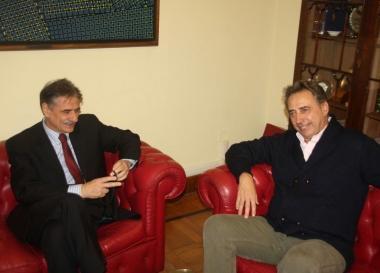 Il rettore Massimo Mario Augello e il sindaco Alessandro Cosimi 