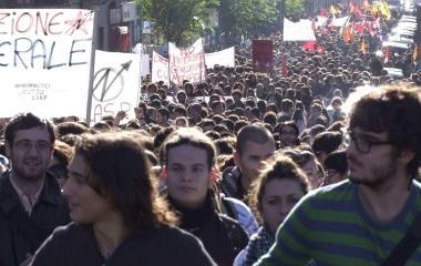 Un corteo degli studenti 