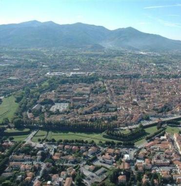 Una veduta aerea delle Mura urbane   