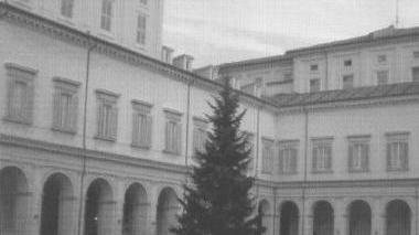 L’abete nel cortile del Quirinale