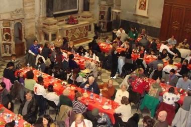 Chiesa di San Giovanni Battista: il pranzo di Natale dello scorso anno 