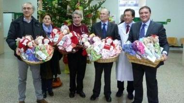<b>LA CONSEGNA </b>delle Pigotte ieri mattina nel reparto di Pediatria