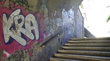 <strong>VIA MAZZINI.</strong> Il sottopasso delle Mura medicee