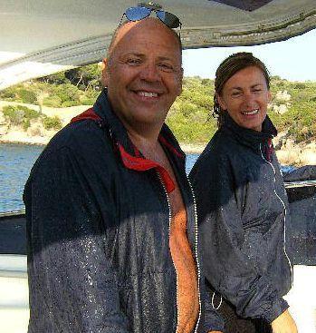 Stefano Terreni con la compagna della sua vita Manola 