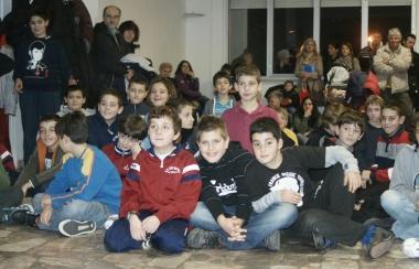 <b>CARLI.</b> Alcuni dei ragazzi presenti alla festa al Circolo di Salviano       