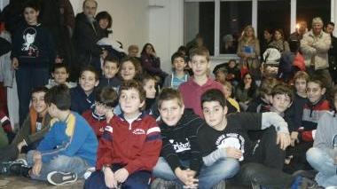 <b>CARLI.</b> Alcuni dei ragazzi presenti alla festa al Circolo di Salviano