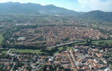 Veduta aerea della citt&agrave; 