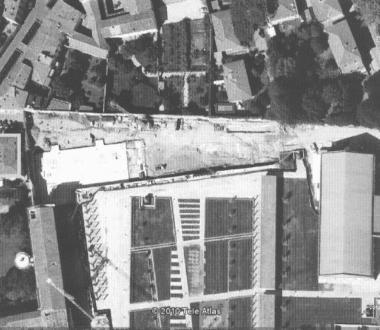Veduta dallalto del complesso della Stecca     