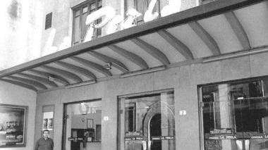 Da sinistra in senso orario: piazza Farinata degli Uberti, l’ex ospedale di via Paladini e il cinema la Perla che potrebbe diventare un teatro