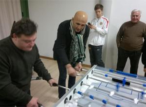 Spalletti alla festa dei ragazzi disabili
