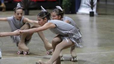 <b>SHOW.</b> Due immagini delle ragazze in gara