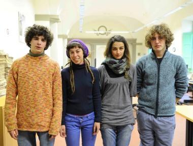 Da sinistra Luca Bertocci, Adele Ibrahim, Irene Bottacci e Elia Otranto 