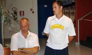 Da sinistra, il diesse Luca Berti e il coach Davide Baraldi 