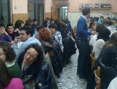 Un momento della cena societaria organizzata dallAsd Pallamano Prato  