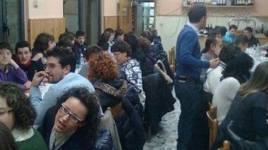 Un momento della cena societaria organizzata dall’Asd Pallamano Prato