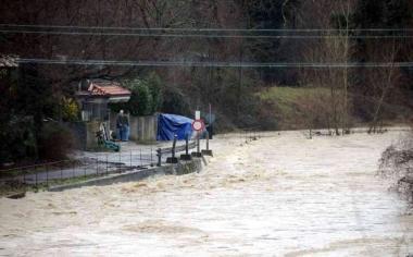 <b>LA PAURA.</b> Il fiume Civiglia ad Aulla si fa minaccioso 