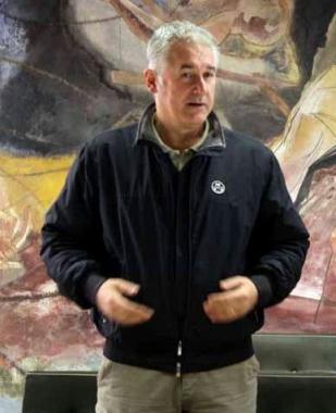 L’assessore Andrea Vannucci e sopra uno scorcio di Carrara