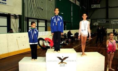 Gina Toccafondi (1&ordf;) e Natascia Pozarova (3&ordf;) sul podio 