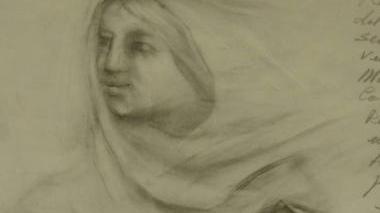 Il bozzetto della Madonna fatto dall’artista Paolo Grigò e esposto in Vescovado