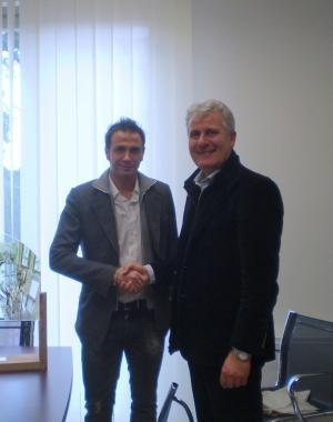 Pazzini col sindaco Vanni 