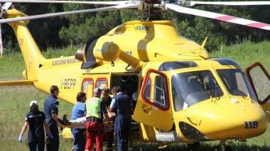 <b>I SOCCORSI.</b> A Frassinelle è intervenuto anche Pegaso