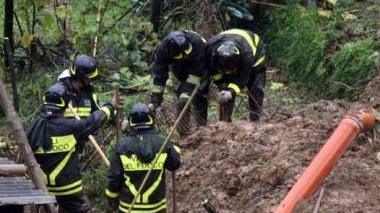 I vigili del fuoco al lavoro