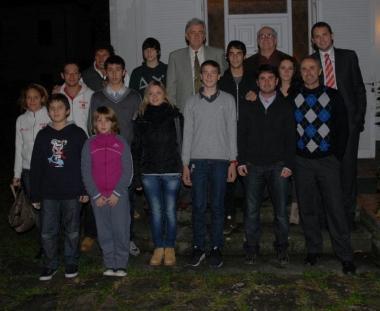 <b>PREMIATI.</b> I campioni nella sede del Coni 
