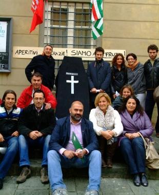 Uno sciopero dei dipendenti del Giglio (Vip)  