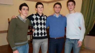 Da sinistra Bernardi, Poli, Clari e Becarelli