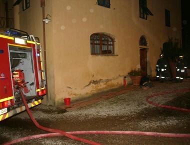 Gli uffici interessati dallincendio 