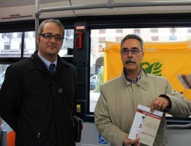 A sinistra lassessore Maurizio Bettini e il presidente di Atl Alfredo Fontana                