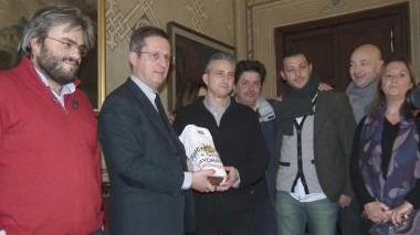 La delegazione di C-Global ricevuta in Comune dal sindaco Filippeschi e dall’assessore Forte