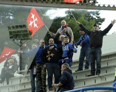 I pullman per la trasferta di Roma