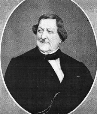 Un ritratto di Gioacchino Rossini      