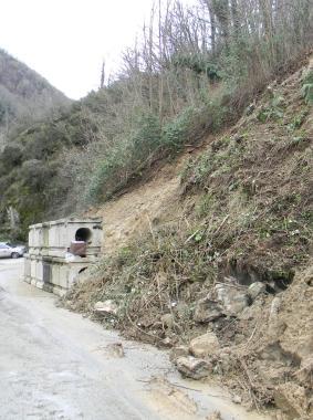 Una frana nella Valle 
