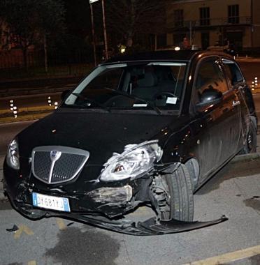 La Lancia Y dopo lo schianto