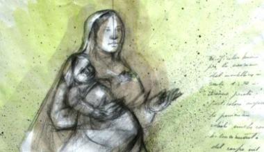 Un particolare del bozzetto della statua dedicata alla Madonna che verr&agrave; messa al porto 