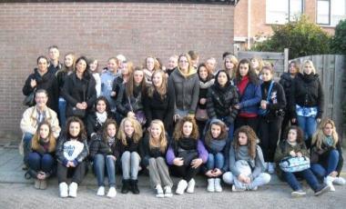 Le alunne della terza Erica al Merewade College di Gorinchem 