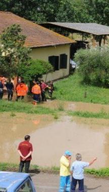 Una casa allagata a Salanetti (Vip) 