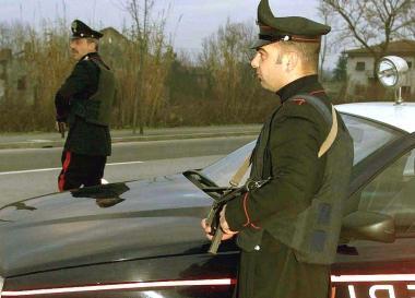 Un controllo dei carabinieri  
