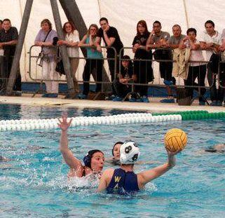 Un momento della partita della Geofirias Cavalieri   