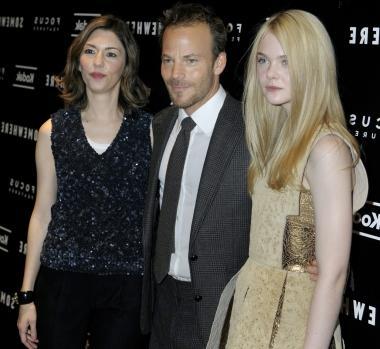 Sofia Coppola con gli attori Elle Fanning e Stefano Dorff protagonisti di Somewhere 