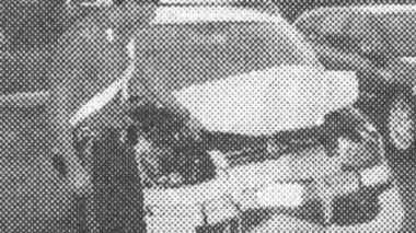 <b>SCHIANTO.</b> L’auto distrutta
