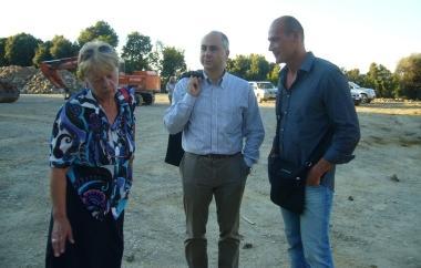 Federico Bellabarba (a destra) con il vicesindaco Cristiano Toncelli e Rosaria Scaffidi