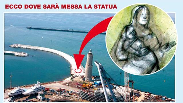 Qui sorgerà la statua della Madonna (clicca per ingrandire l'immagine)